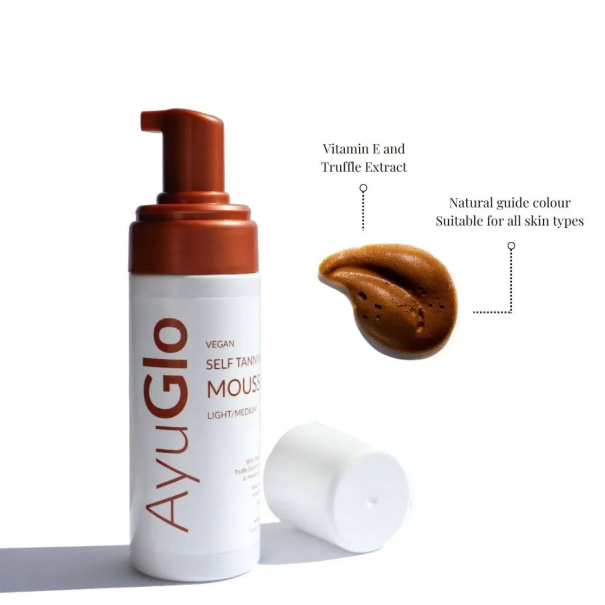 AyuGlo Vegan Self Tanning Mousse