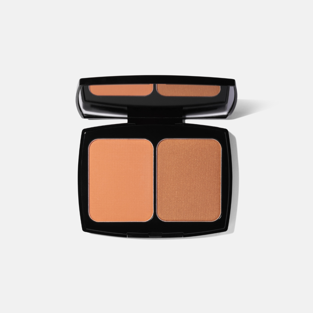'Peach Glow' Blush & Bronze Palette