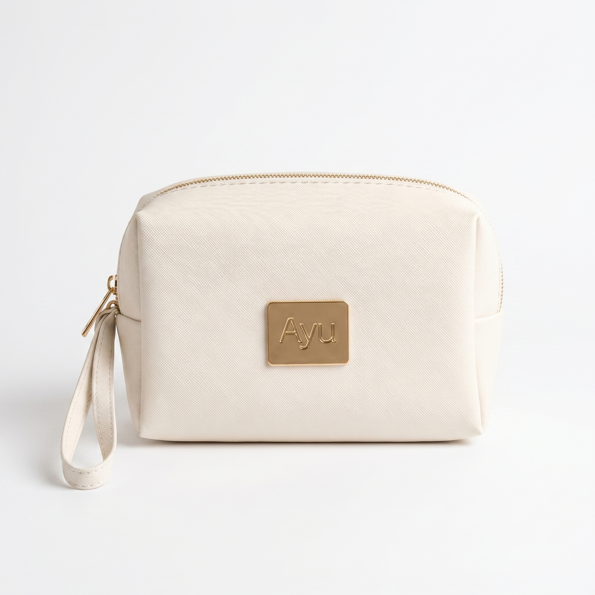 Cream Cosmetic Bag